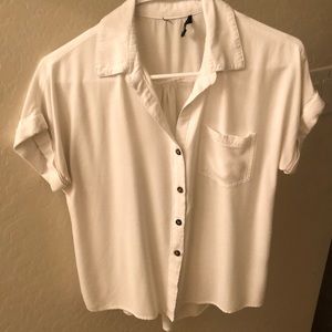 White button down short sleeve